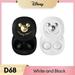 Disney D68 Sliding Cover Wireless Earphones Bluetooth 5.3 HIFI Stereo Sound Earbuds Long Endurance Noise Reduction Headphones Black and White