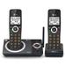 AT&T CL82219 DECT 6.0 2-Handset Cordless Phone for Home with Answering Machine Call Blocking Caller ID Announcer Intercom and Long Range Black