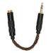 4.4mm Balanced Female to 3.5mm Stereo Male Adapter Cable Gold Plated Connectors Portable Headphone Convert Cable Bronze