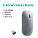 Mouse Wireless Silent Mouse 4000 DPI For Computer Laptop PC Mice Souris Sans Fil 3cm Thin Slim Quiet 2.4G Wireless Mouse 2.4G Gray