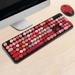 PRETXORVE Wireless Keyboard and Mouse Set 2.4G Wireless Keyboard Punk Keycap /PC/Mute