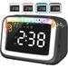 Kids Alarm Clock With Bluetooth Speaker For Bedroom Ok To Wake Alarm Clock For Kids With Dimmable Night Light digital Clock With Dual Alarms snooze t