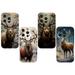 Designed for iPhone 14 Pro Max Case 4 Pack Christmas Elk Shockproof Phone Cases TPU Soft Shell