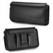 Luxmo Belt Holster for Motorola Moto G 5G 2024 Horizontal Business PU Leather Nylon Hybrid Phone Carrying Case Clip Pouch with Secure Magnetic Closure- Black
