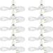 POINTERTECK Accessory Cord with One Led Light Bulb Christmas Village Accessories Sets for Christmas Indoor- 6 Feet Ul-Listed White Cord with On/Off Switch Plugs Perfect for Holiday Decor