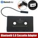 Universal Bluetooth 5.0 Converter Car Tape Converter Car MP3/SBC/AAC Stereo Player AUX Music Audio Cassette Adapter with Mic black