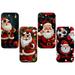 Designed for iPhone 14 Pro Max Case 4 Pack Christmas Santa Claus Shockproof Phone Cases TPU Soft Shell