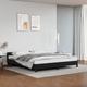 Cadre de lit avec tête de lit Noir 160x200 cm Similicuir - Noir