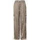 Street One Straight Leg Satin Casual Fit Damen safari beige, Gr. 40-30, Damenhose, High Waist, Legs, Seiden Look, Taschen