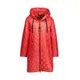 Creenstone, Coats, female, Red, 2Xl, Lightweight Red Quilted Hooded Spring Jacket