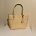 Michael Kors Bags | Michael Kors Jet Set East West Top Zip Tote Buttermilk Signature Monogram Nwt | Color: Cream/Gold | Size: Os