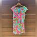 Lilly Pulitzer Dresses | Like New Lilly Pulitzer Mini Dress Size S Blue/Pink/Multi Color | Color: Blue/Pink | Size: S