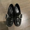 Coach Shoes | Black Buckle Coach Loafer Platforms | Color: Black | Size: 6