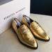 Rebecca Minkoff Shoes | Nib Rebecca Minkoff Gold “Pacey” Loafers Sz 6.5 | Color: Black/Gold | Size: 6.5