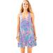 Lilly Pulitzer Dresses | Lilly Pulitzer Evangelina Dress Lima Cotton Tank Hot Pink Blue Ruffle Dress M | Color: Green/Pink | Size: M