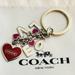 Coach Accessories | Coach Love Charm Keychain/ Bag Charm | Color: Red/Silver | Size: Os