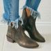 Anthropologie Shoes | Nib Bronze Metallic Pointy Toe Western Ankle Boots | Color: Black | Size: Various