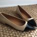 J. Crew Shoes | J Crew Marina Cap Toe Leather Flat. Size 7.5 | Color: Black | Size: 7.5