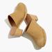 Madewell Shoes | Madewell Ayanna Wooden, Leather Clogs | Color: Tan | Size: 6