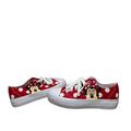 Disney Shoes | Disney Minnie Mouse Platform Canvas Tennis Shoes Size 10 | Color: Red/White | Size: 10