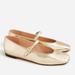 J. Crew Shoes | J Crew Nwt Anya Mary Jane Ballet Flats In Gold Mirror Metallic 8.5 | Color: Gold | Size: 8.5