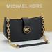 Michael Kors Bags | Michael Kors Carmen Small Shoulder Pochette Bag Black Nwt | Color: Black/Gold | Size: Various