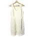 J. Crew Dresses | J. Crew White Scoop Neck Sleeveless Sheath Knee Length Dress 2 | Color: White | Size: 2