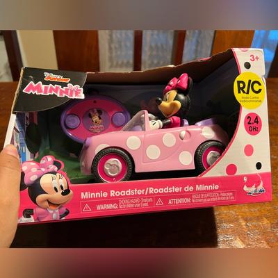 Disney Toys | Disney Junior Minnie Mouse Roadster R/C Car With Polka Dots 27 Mhz Pink 97161 | Color: Pink | Size: Osg