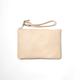 Beige Leather Clutch Purse // Small Clutch, Soft Leather Bag