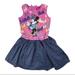 Disney Dresses | Disney Girl's Size 4 Sleeveless Minnie Mouse Dress | Color: Purple | Size: 4g