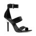 Michael Kors Shoes | Michael Kors Women's Amal Snake Embossed Leather Sandals Black, Us 10 M | Color: Black | Size: 10