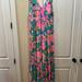 Lilly Pulitzer Dresses | Fun And Flirty Lilly Pulitzer Maxi Dress Size 16 | Color: Blue/Green | Size: Xl