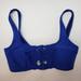 Michael Kors Swim | Michael Kors Lace Up Bikini Swim Top Size Medium | Color: Black/Blue | Size: M