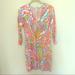 Lilly Pulitzer Dresses | Multi Color Lily Pulitzer Dress Size Xs | Color: Green/Pink | Size: Xs