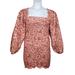Free People Dresses | Free People Womens Apricot Burgundy Smock It To Me Floral Mini Dress Size S Nwt | Color: Pink/Red | Size: S