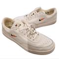 Nike Shoes | Nike Court Vintage Premium Tennis Shoes Light Worn Size 12 | Color: Orange/White | Size: 12