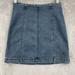 Free People Skirts | Free People Modern Femme Stretch Blue Denim Mini Skirt Indie Sleaze | Color: Blue | Size: 4