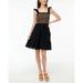 J. Crew Dresses | J Crew Nwt Black Smocked Sundress With Ruffle Straps, Lined Cotton- Stretchy Top | Color: Black | Size: Xxl