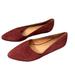 Madewell Shoes | Madewell Women's Red Burgundy Suede Slip On The Lizbeth Pointy Flat Size 7.5 | Color: Red | Size: 7.5