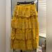 Anthropologie Skirts | Anthropologie Size 4, New With Tags Ruffle Skirt. | Color: Gold | Size: 4