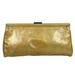 J. Crew Bags | J. Crew Gold Patent Genuine Leather Frame Clasp Handbag Wallet Clutch Purse | Color: Gold | Size: Os