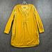 Anthropologie Dresses | Anthropologie Dress Women's Extra Small Yellow Velvet Long Sleeve V-Neck Shift | Color: Yellow | Size: Xs