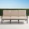 Grayson Sofa with Cushions in Black Aluminum - Quick Dry, Aruba - Frontgate