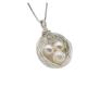 VELUNE Women's Necklaces Pearl Bird's Nest Necklace, Bird's Nest Necklace, Freshwater Pearl Pendant, Wire Wrap, Mother's Gift, Bird Lovers