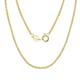 Lieson 925 Silver Necklace for Women and Men, Couple Chain Necklace Simple 1.2MM Width Wheat Chain Chain Necklaces Gold, 24 Inches Length - Jewelry Birthday Gift