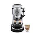 De'Longhi Dedica Maestro Plus EC950.M, Compact Coffee Machine with Automatic Steam Wand, Barista Pump Espresso Machine, Auto Latte Art Technology, Coffee and Cappuccino Maker, 1450W, Grey