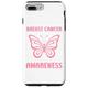 Hülle für iPhone 7 Plus/8 Plus Simple pink woman Butterfly Breast Cancer Awareness