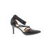 Cole Haan Heels: Slip-on Stilleto Cocktail Party Black Solid Shoes - Women's Size 8 1/2 - Pointed Toe