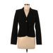 Calvin Klein Blazer Jacket: Short Black Print Jackets & Outerwear - Women's Size 6 Petite