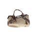 B Makowsky Leather Shoulder Bag: Tan Solid Bags